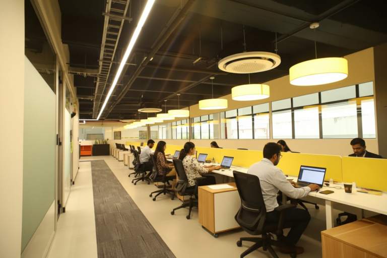 Iluminación y diseño que acompañan tu jornada.