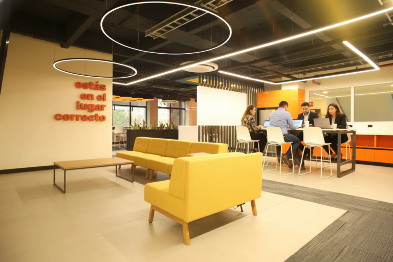 Áreas colaborativas pensadas para productividad real.