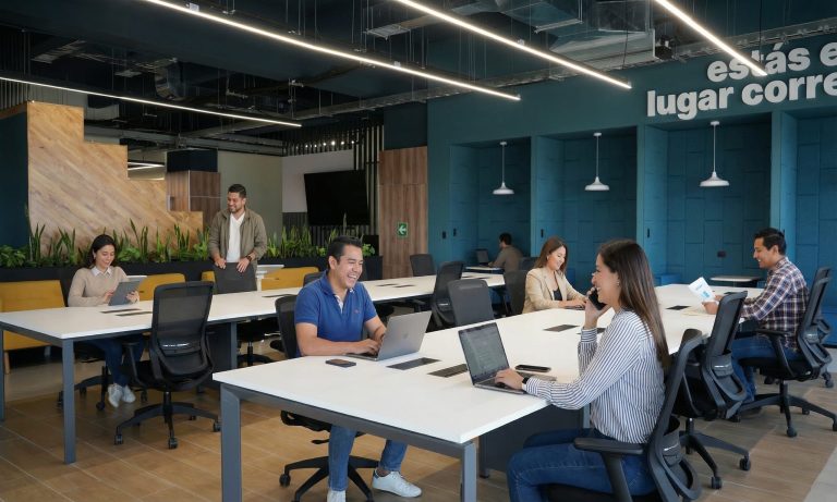 Ambientes modernos y bien iluminados.