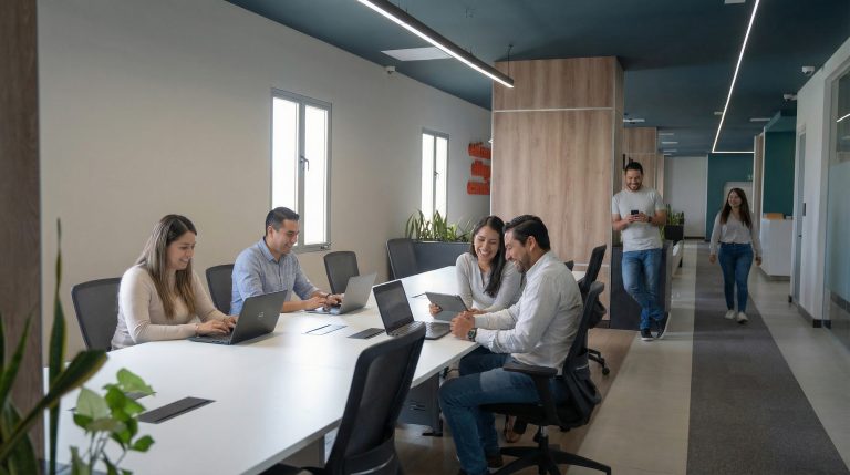 Sillas flexibles en un ambiente profesional